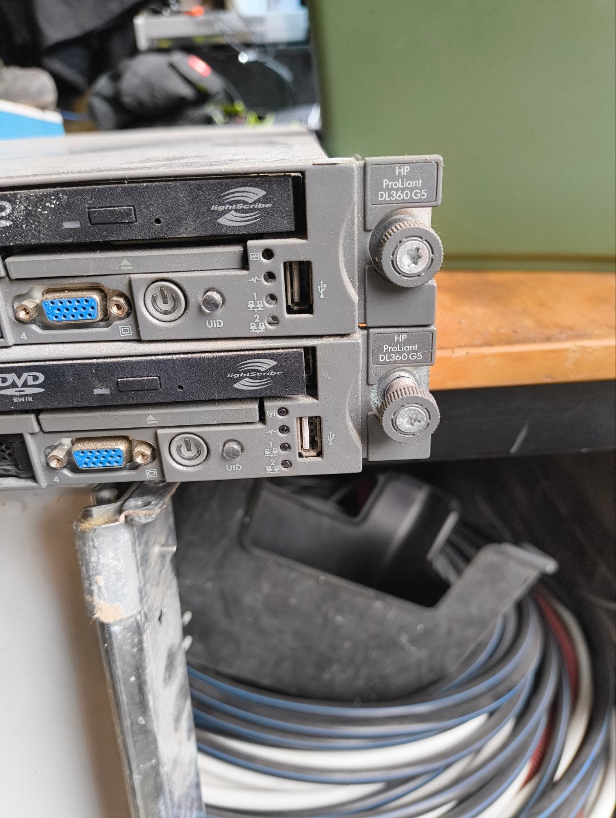 2x HP ProLiant DL360 G5 Servers - Quad-Core, 20GB DDR2 ECC, Computers en Software, Ophalen, Gebruikt, 2 tot 3 Ghz, Geen harde schijven inbegrepen