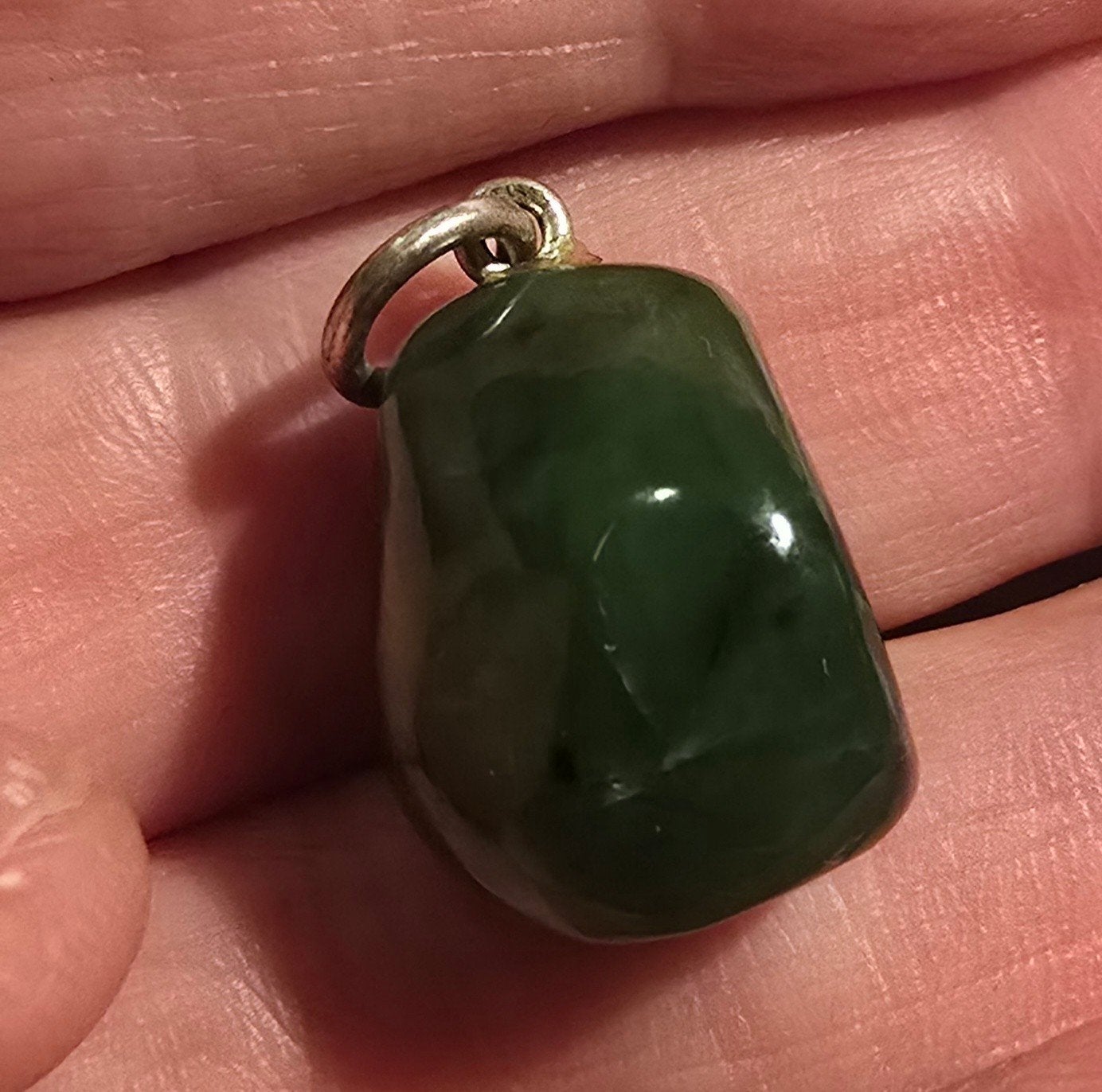 Nefriet Jade hanger(hartchakra), Ophalen of Verzenden, Nieuw