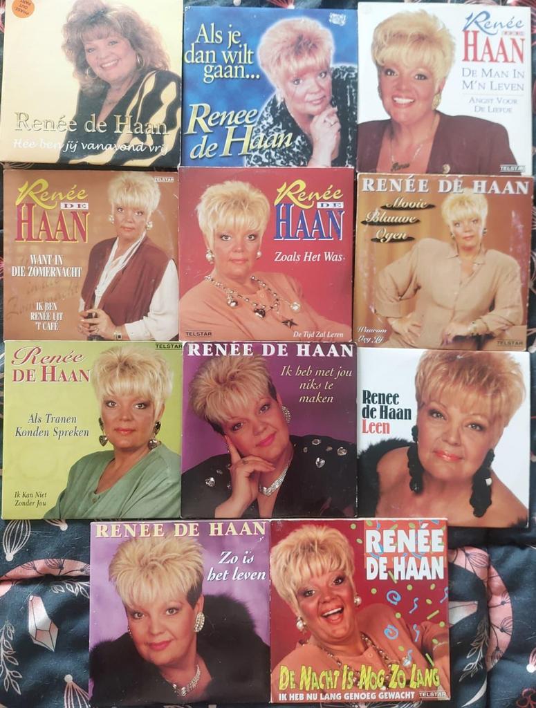 LOT 12 CD-singles van RENÉE DE HAAN, Ophalen of Verzenden, Gebruikt, Nederlandstalig