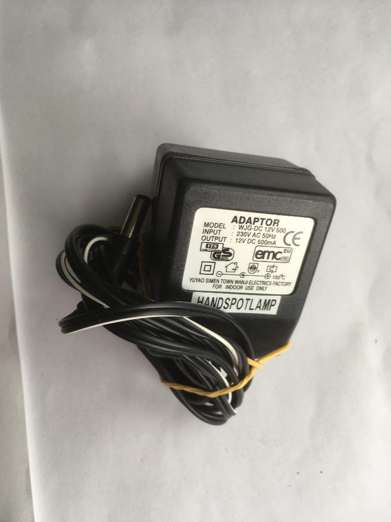 yuyao simen town wanji wjg-dc 12V 500 adapter 12V - 500mA, Ophalen of Verzenden, Refurbished