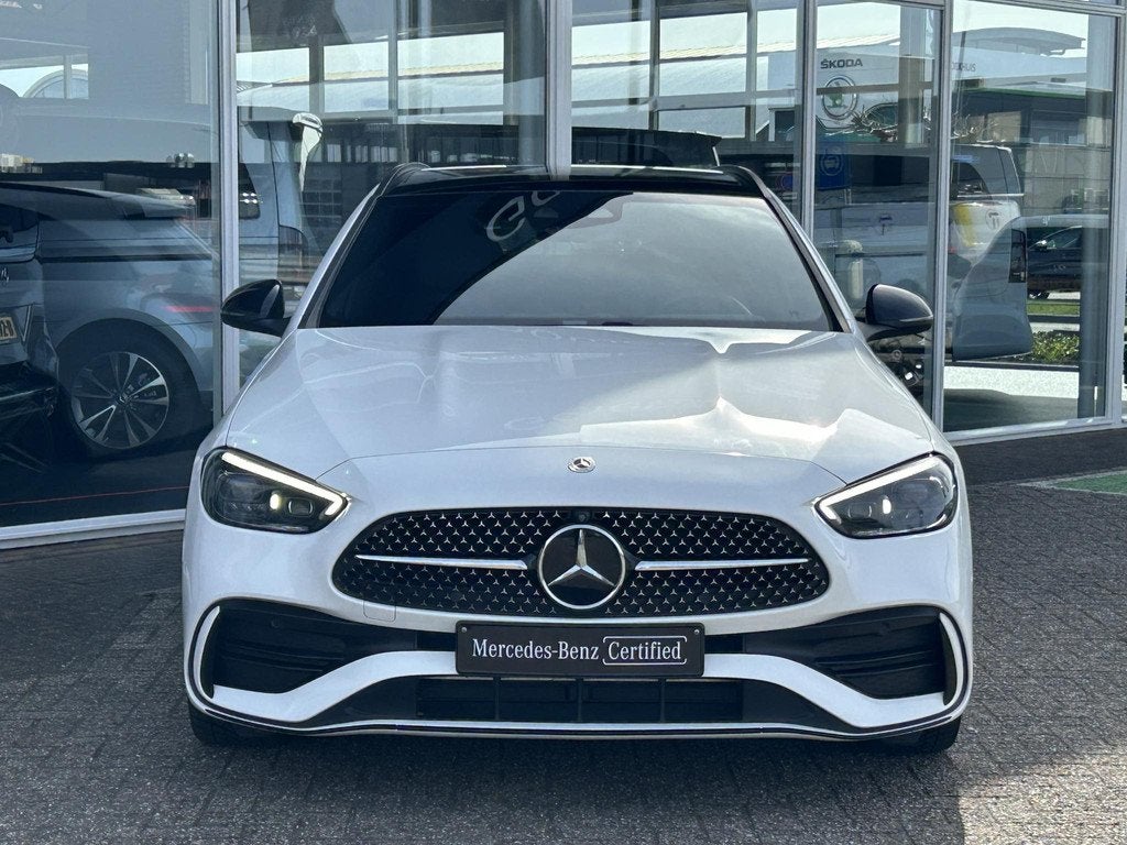 Mercedes-Benz C-klasse Estate 300 e AMG | Rijassistentie+ |, Automaat, 2020 kg, Wit, Plug-in hybride
