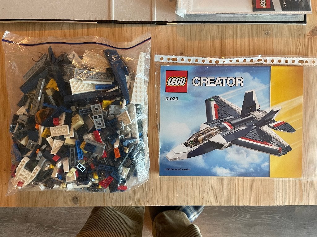 LEGO 31039 Blauwe Straaljager, Ophalen of Verzenden, Zo goed als nieuw, Compleet, Lego