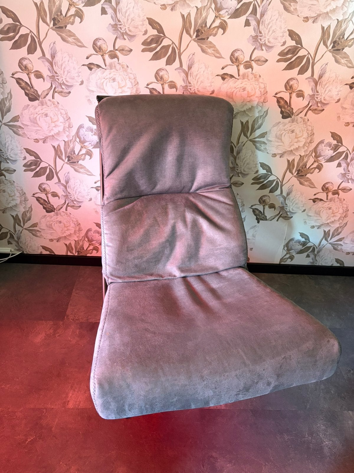 Leren relax fauteuil, Ophalen, Zo goed als nieuw, 50 tot 75 cm, Leer