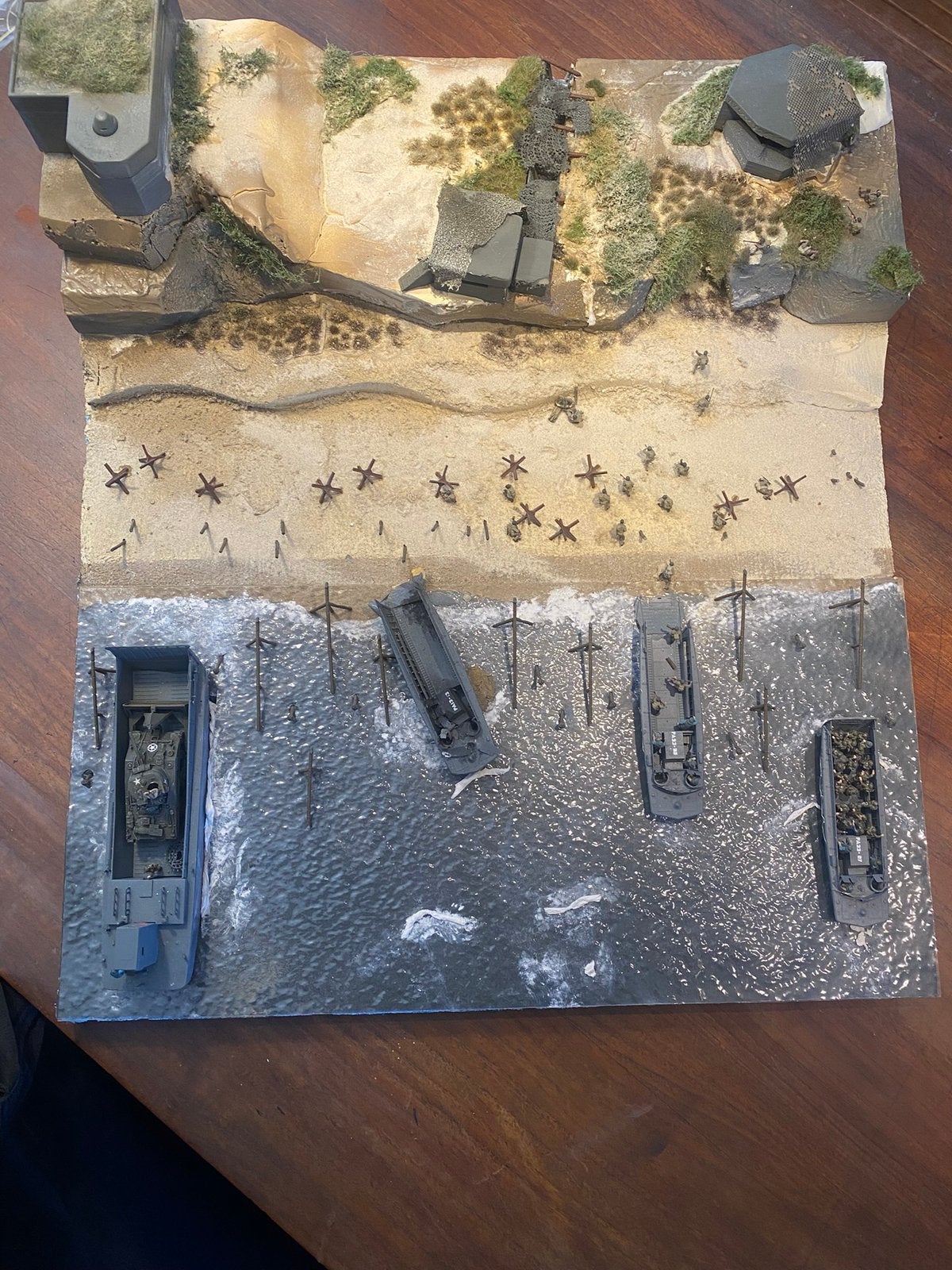 D-Day maquette ( landing Us troop ), Ophalen, Marine, Amerika