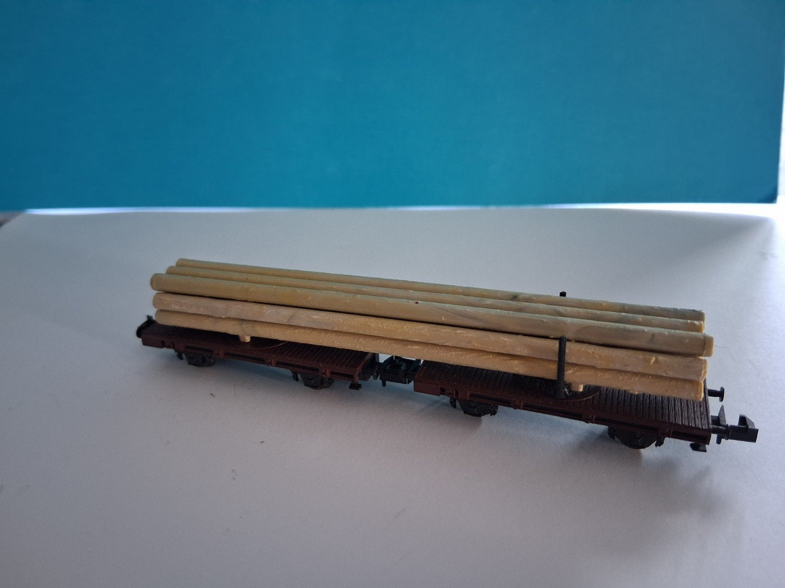Draai schamel wagon met boomstammen, Ophalen, Gebruikt, Gelijkstroom, Wagon