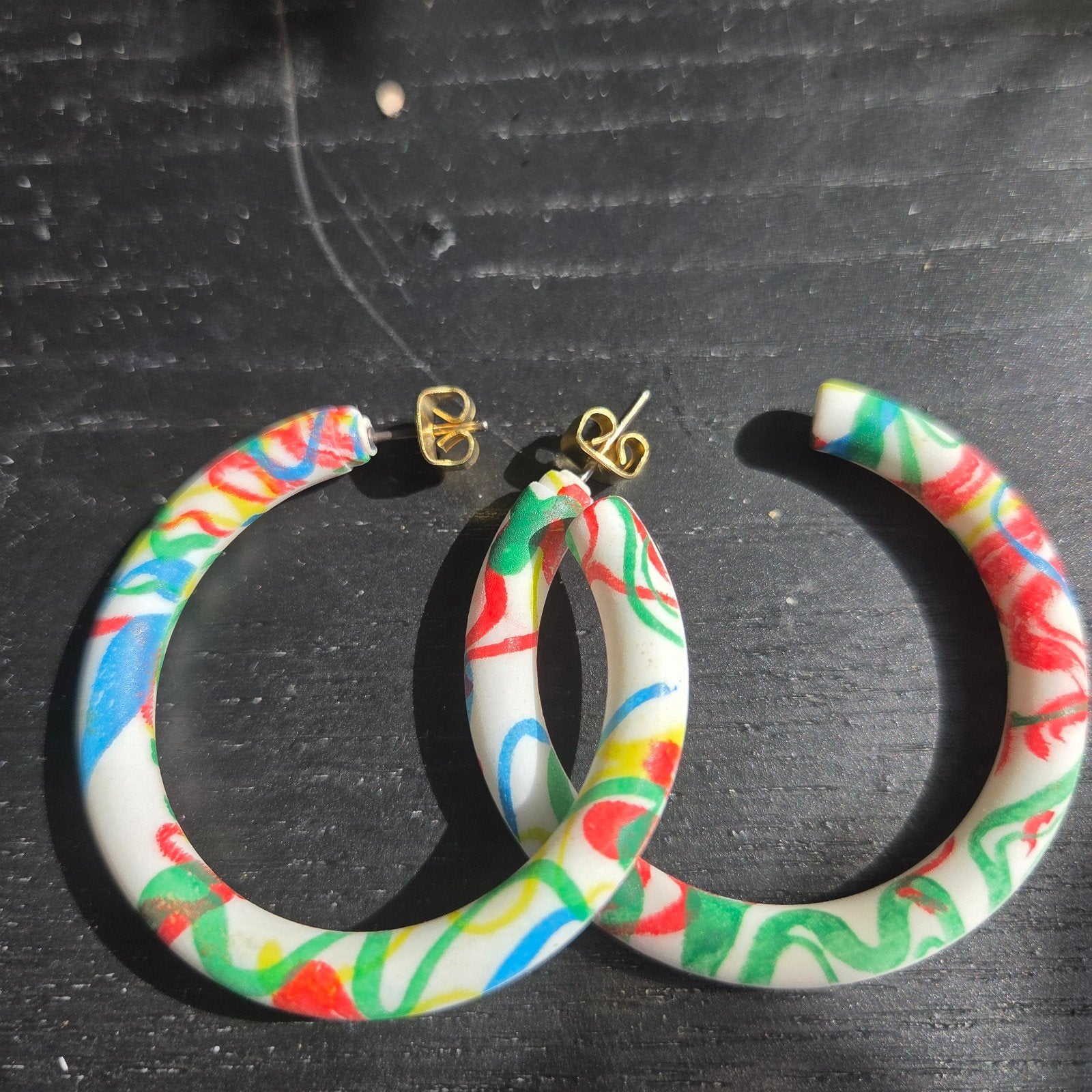 Vintage oorbellen, Ophalen of Verzenden, Overige materialen