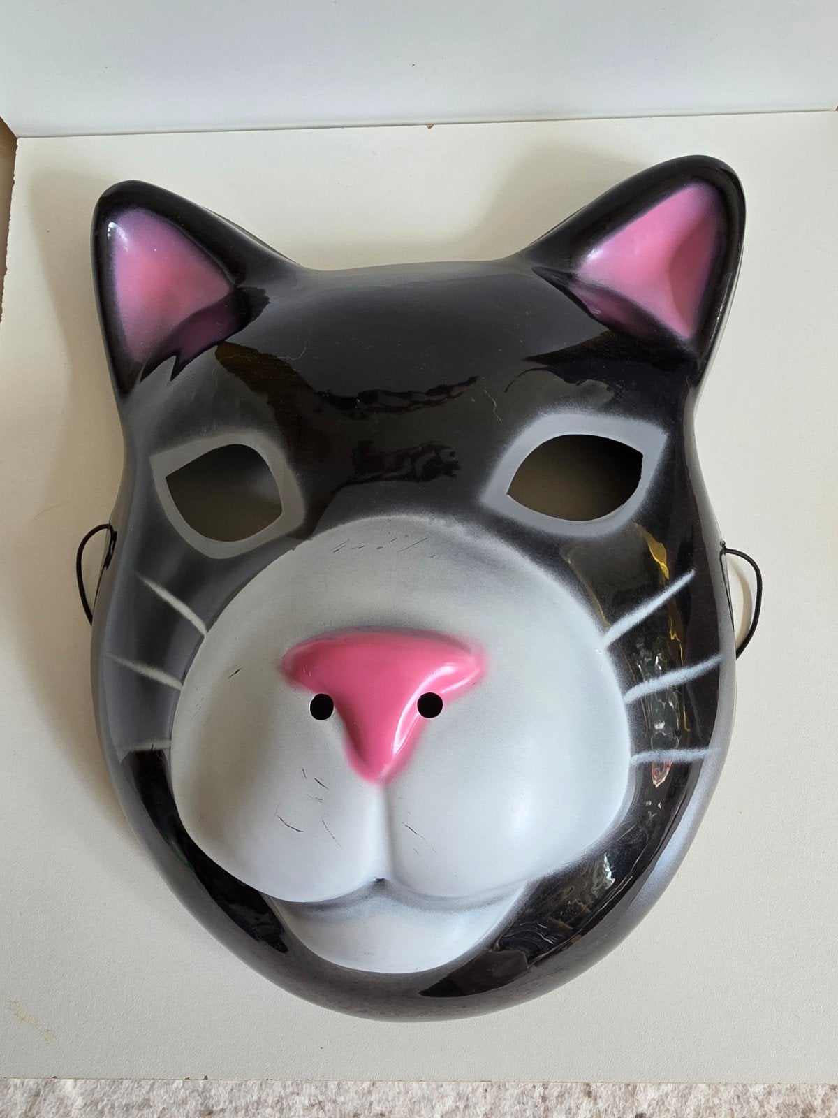 Zwart Kattenmasker - Feest, Carnaval, Halloween, Ophalen of Verzenden, Zo goed als nieuw, Toneelattributen of Onderdelen