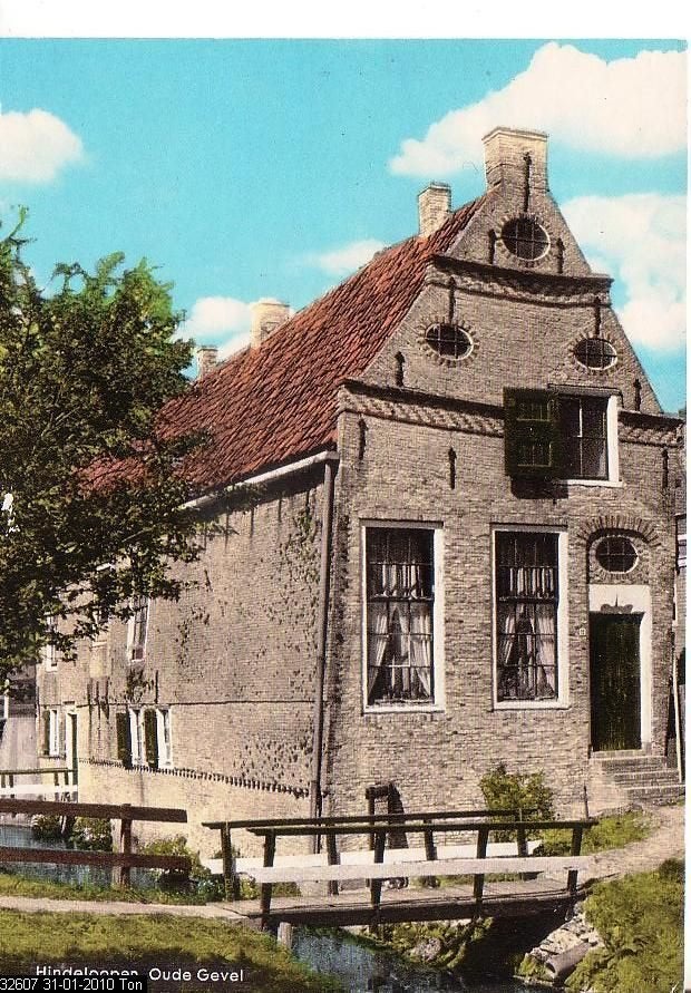 Ansichtkaart 	Hindeloopen	Oude Gevel, Verzenden, 1960 tot 1980, Gelopen, Friesland