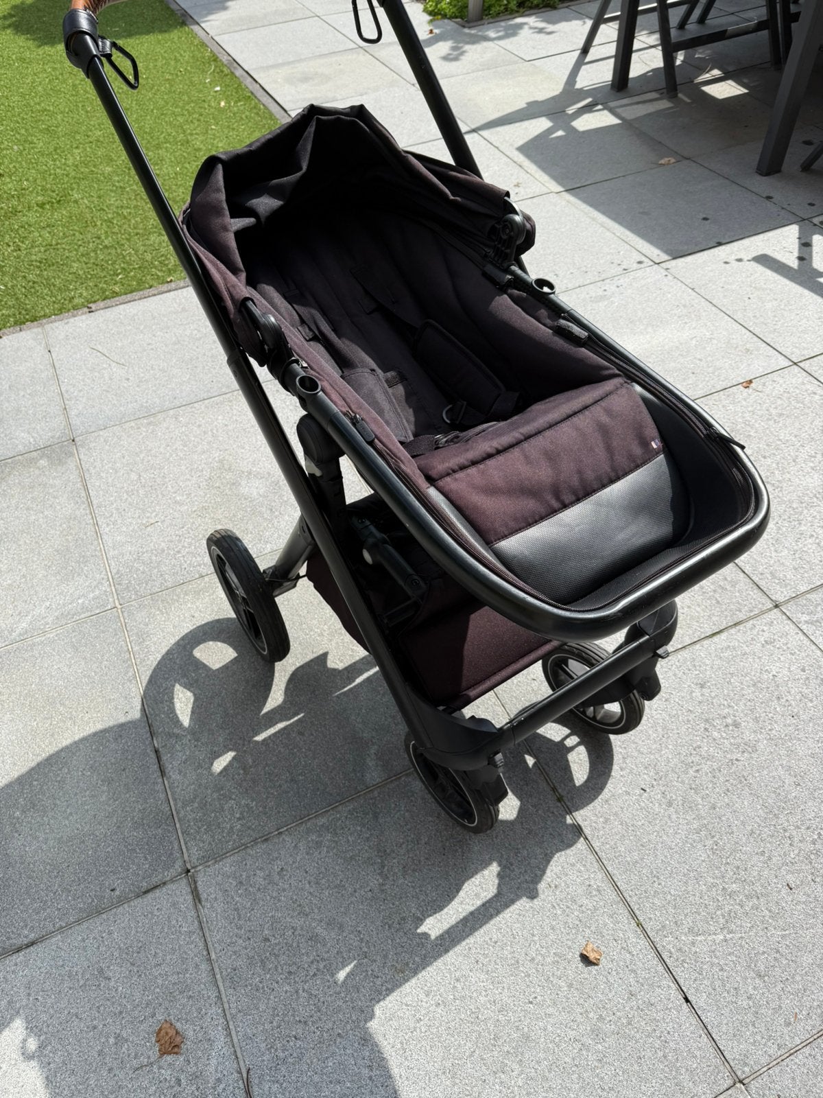 Dubatti One E5 Kinderwagen 2-in-1 Black Frame Black/Cognac, Ophalen, Gebruikt, Overige merken, Met reiswieg