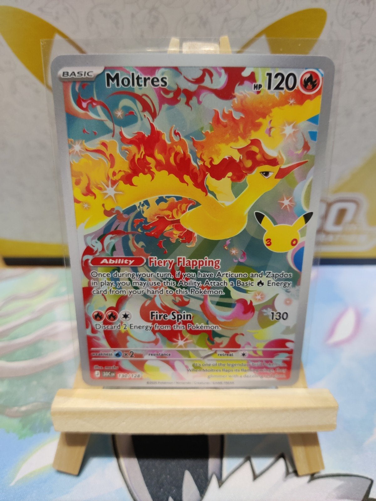 Moltres 130 30 anniversary, Ophalen, Nieuw, Losse kaart, Foil