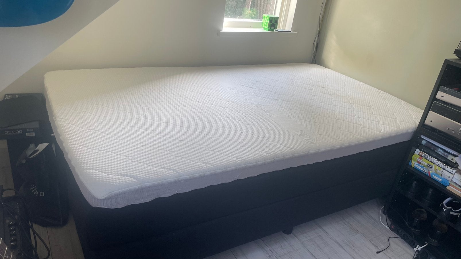 Boxspring 120 x 210 gratis, Ophalen, Gebruikt, Twijfelaar, 120 cm
