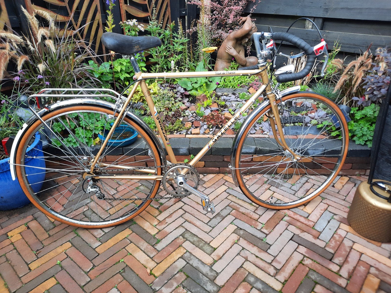 vintage Gazelle Tour de France race/toerfiets 1980, Fietsen en Brommers, 55 tot 59 cm, Ophalen