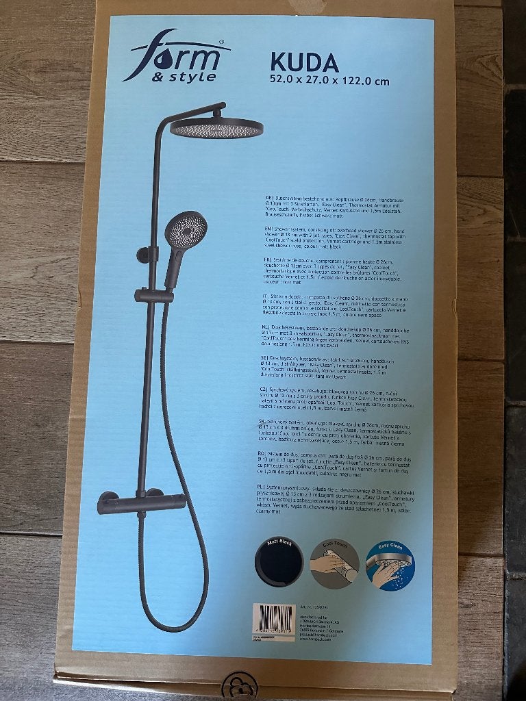 Zwarte Douche, Ophalen, Nieuw, Rvs, Douche