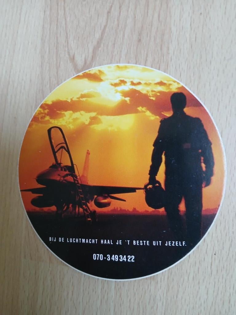 Luchtmacht sticker, Verzamelen, Stickers, Verzenden, Zo goed als nieuw, Bedrijf of Vereniging