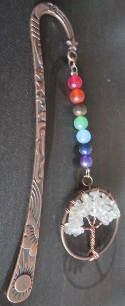 boekenlegger chakra , edelstenen , levensboom ,nieuw, Ophalen of Verzenden, Nieuw, Overige onderwerpen