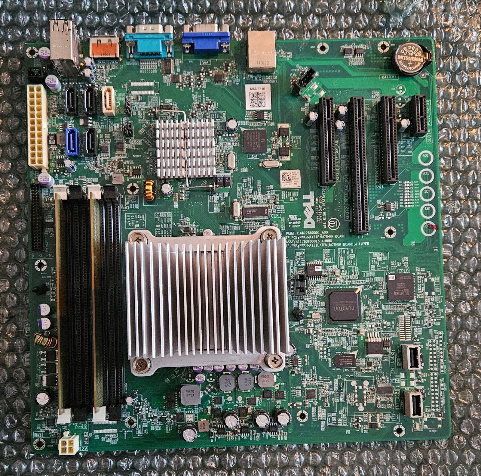Dell PowerEdge T110 moederbord + Intel Xeon X3450 + 4 GB RAM, DDR3, Ophalen of Verzenden, Zo goed als nieuw, Micro-ATX