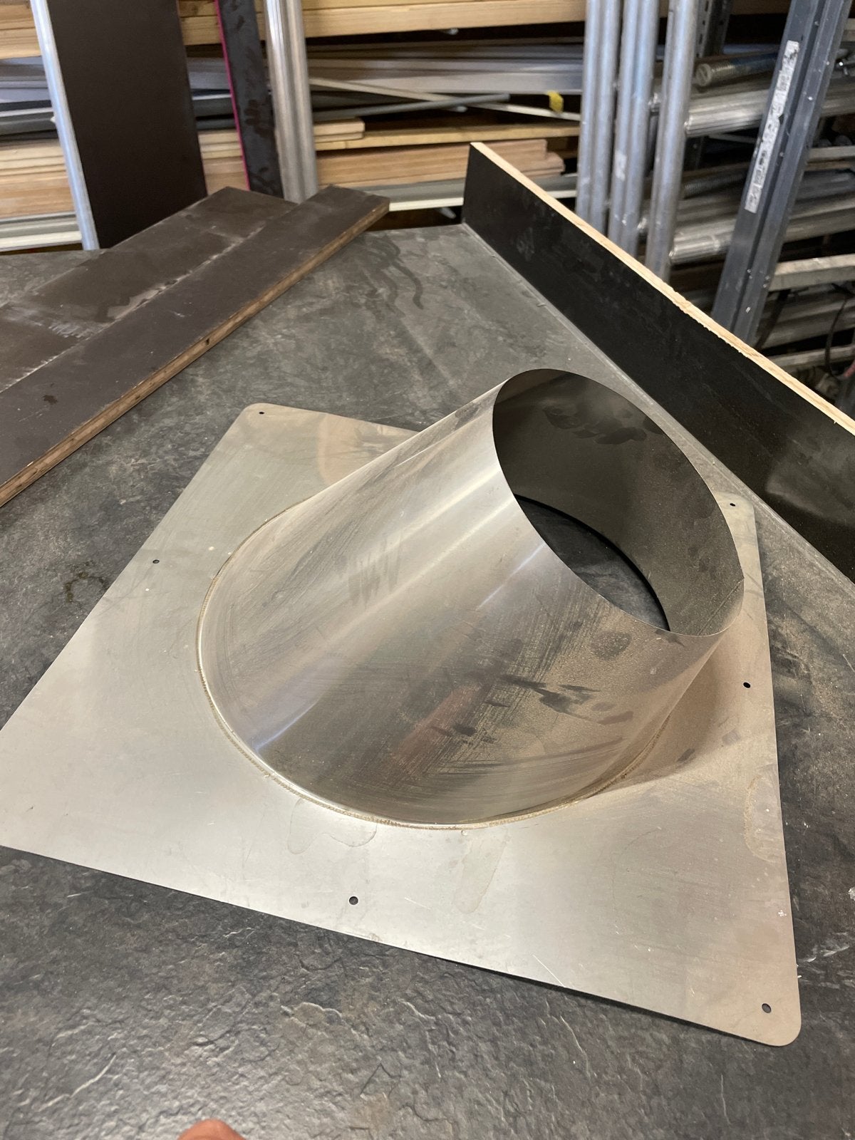 RVS Afvoer/Dakdoorvoer - 20 cm doorsnede, Ophalen, Afvoer, Nieuw, 20 tot 40 mm