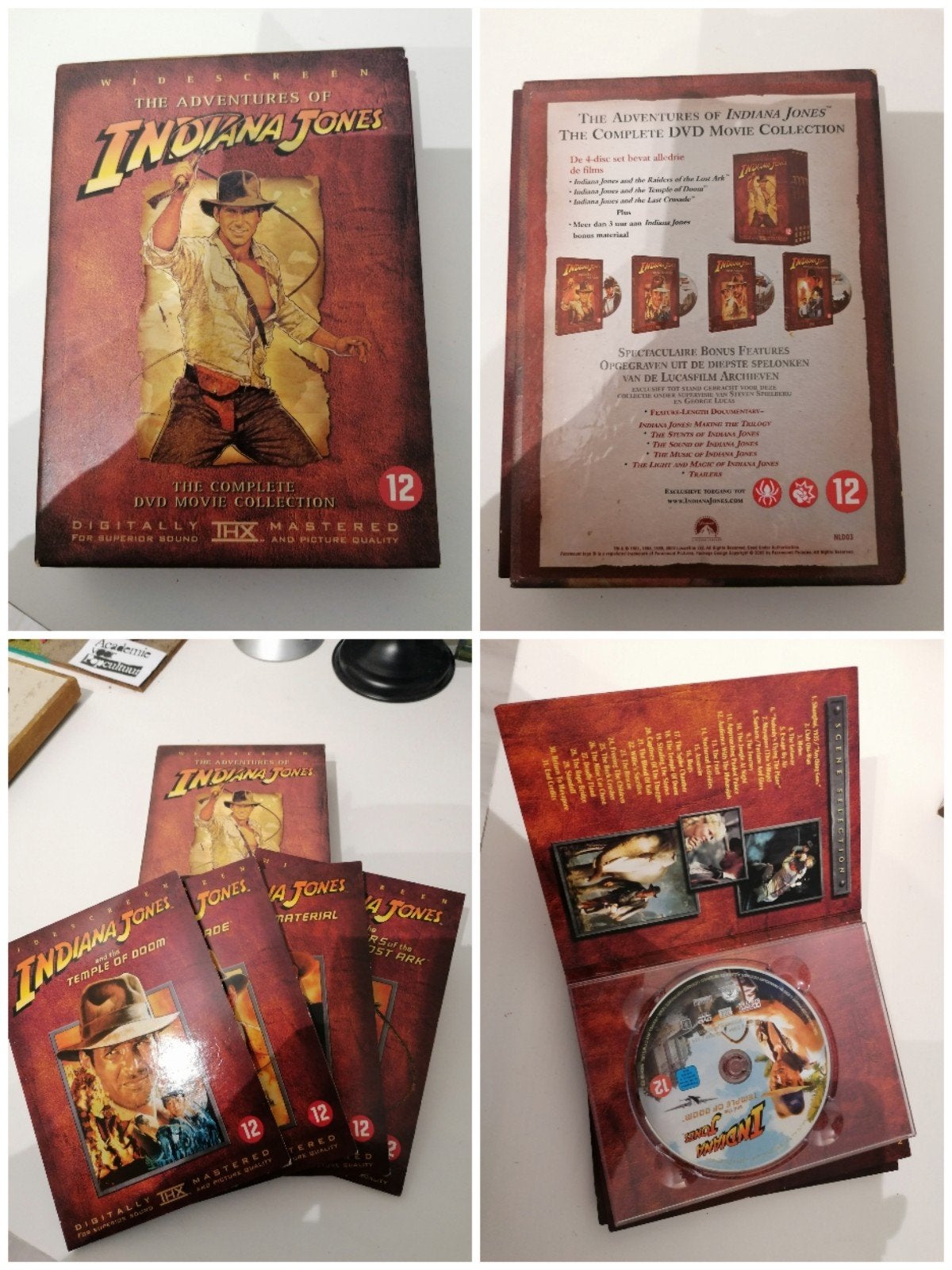 The Adventures of Indiana Jones - Complete DVD Boxset, Gebruikt, Boxset, Actiethriller, Ophalen of Verzenden