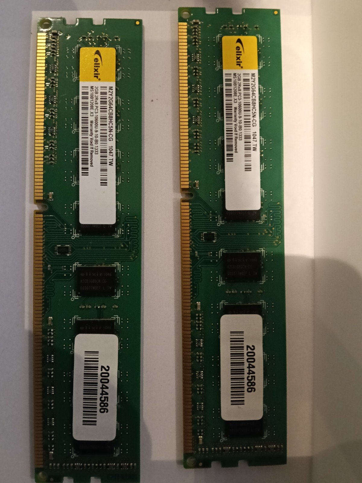 Ddr3 pc3-10600 2x2gb, Computers en Software, RAM geheugen, Ophalen, DDR3, Desktop
