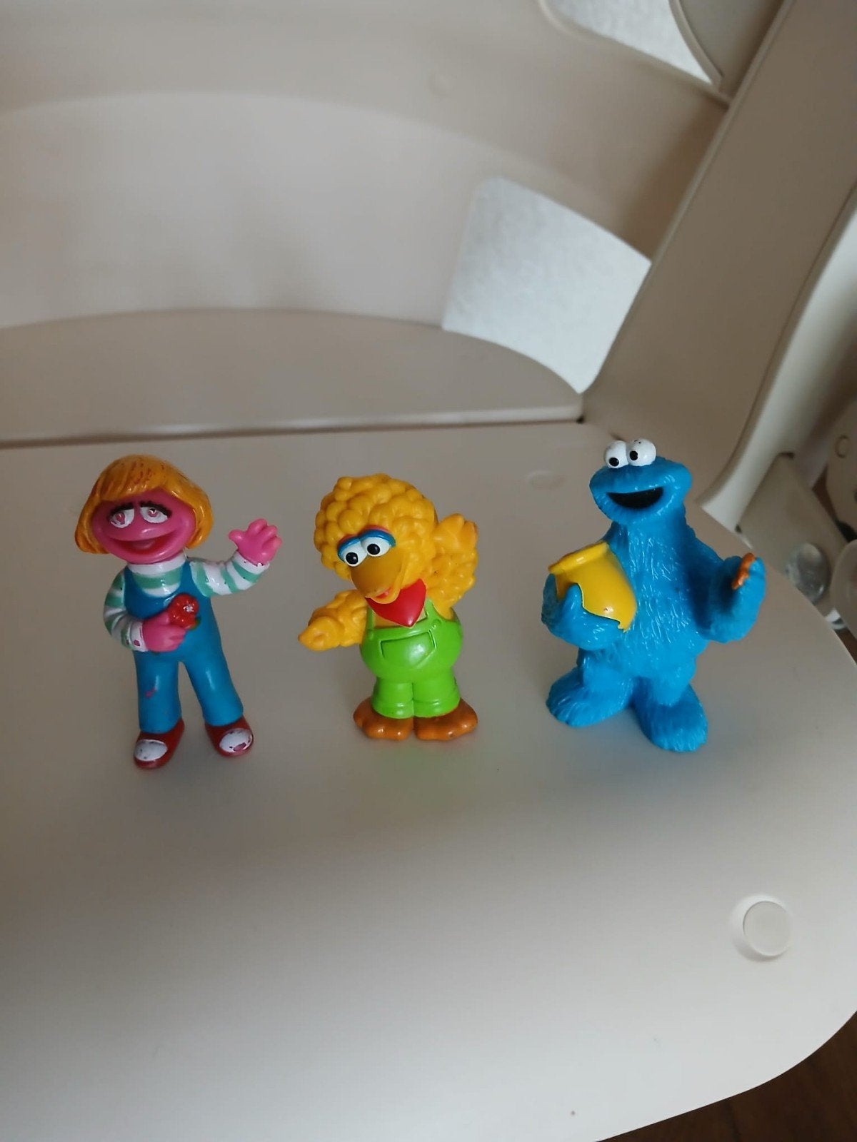Sesamstraat poppetjes 3 stuks, Verzamelen, Poppetjes en Figuurtjes, Ophalen of Verzenden, Zo goed als nieuw