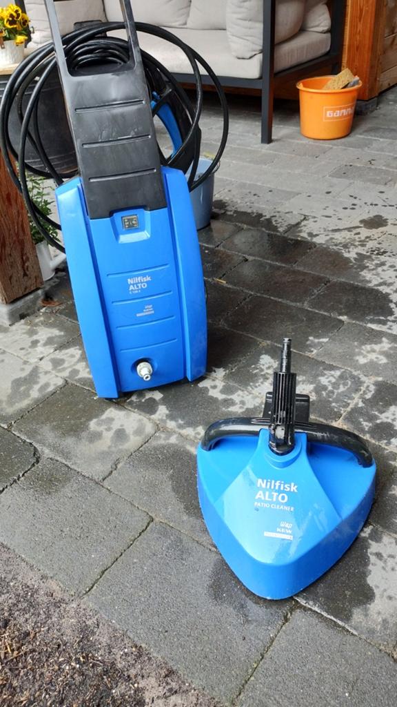 Nilfisk ALTO Hogedrukreiniger met Patio Cleaner, Tuin en Terras, Hogedrukreinigers, Ophalen, Gebruikt, Elektrisch, Nilfisk ALTO