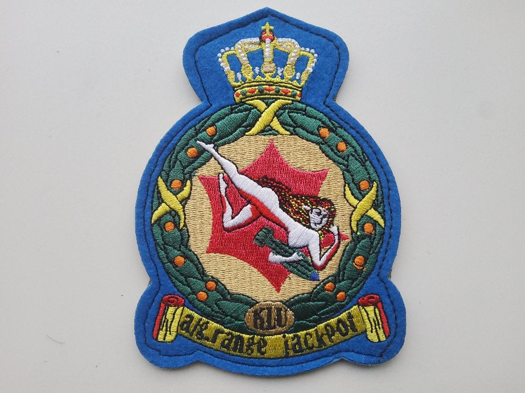 KLu RNLAF AIR TO GROUND RANGE JACKPOT TERSCHELLING PATCH, Verzenden, Zo goed als nieuw, Patch, Badge of Embleem