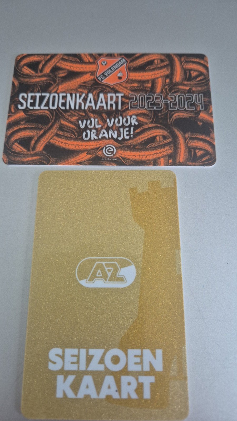 VOLENDAM,  AZ ,SEIZOENSKAARTEN, Verzamelen, Sportartikelen en Voetbal, Ophalen of Verzenden, Zo goed als nieuw, AZ