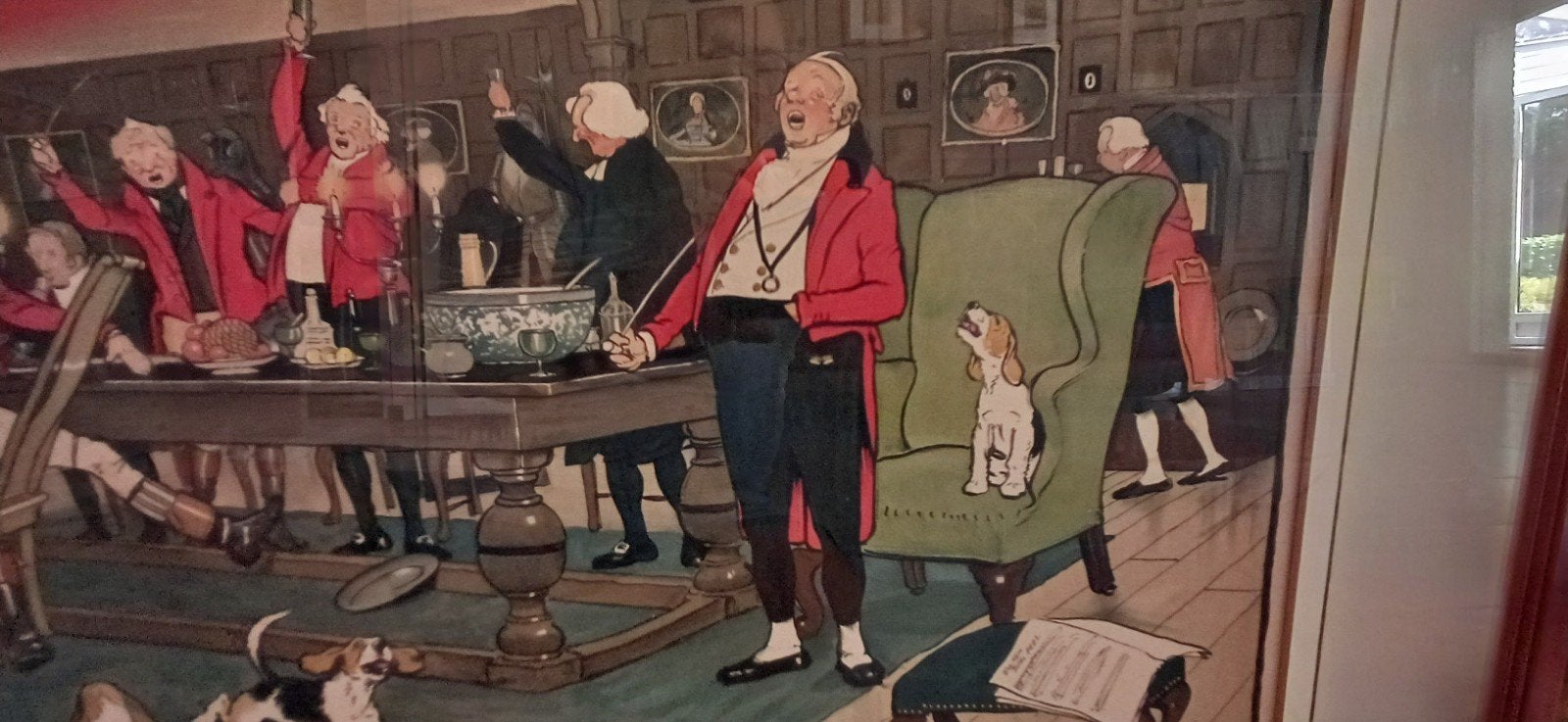 Vintage print 'The Fallowfield Hunt. The Hunt Supper', Ophalen of Verzenden