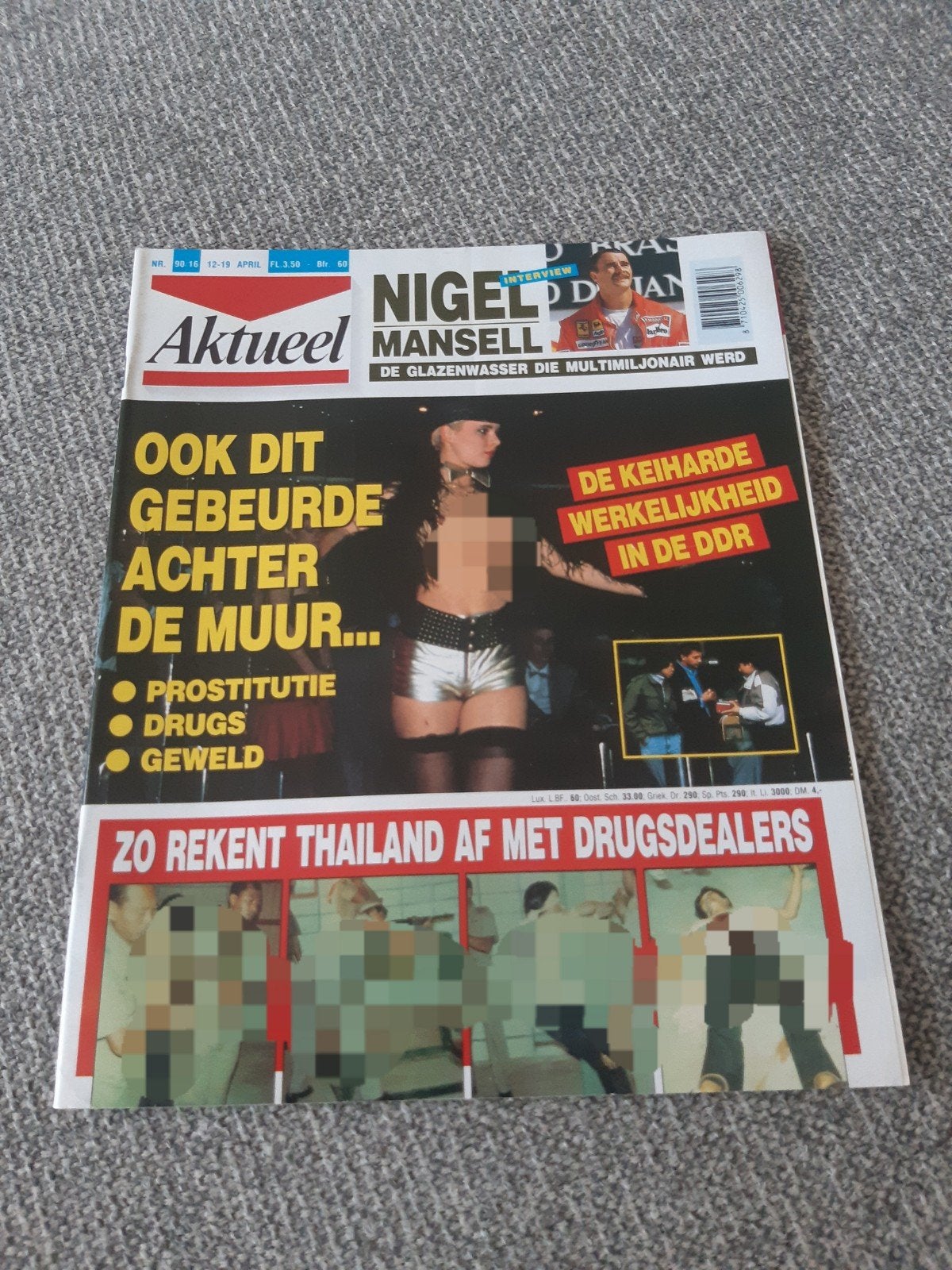 16.Aktueel 1990. Nigel Mansell. Puch. Rob van Rees. Wim Lave, Verzenden, 1980 tot heden, Tijdschrift