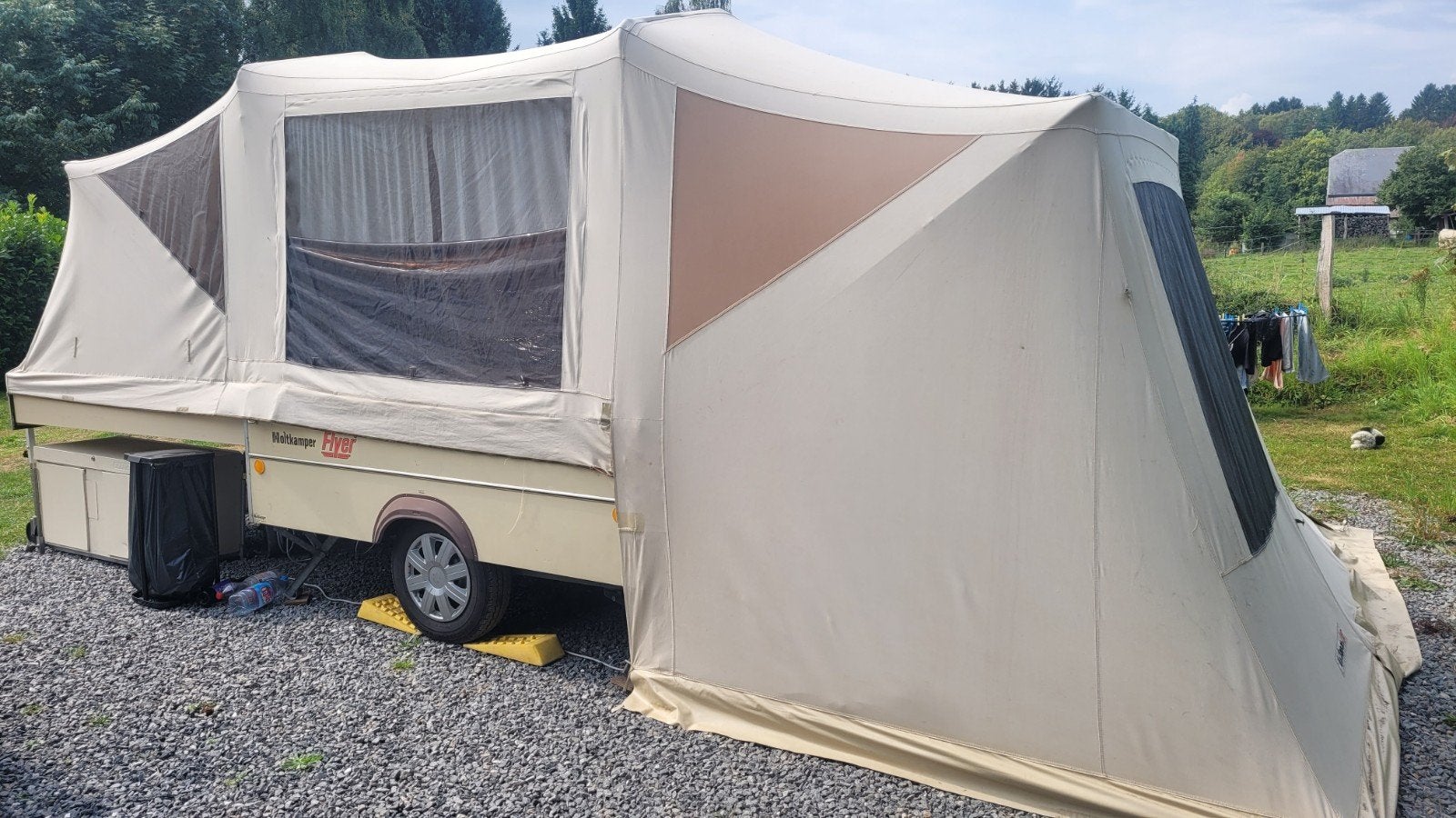 Holtkamper vouwwagen - Klaar voor avontuur!, Ophalen, Beige, Holtkamper, Tot en met 4
