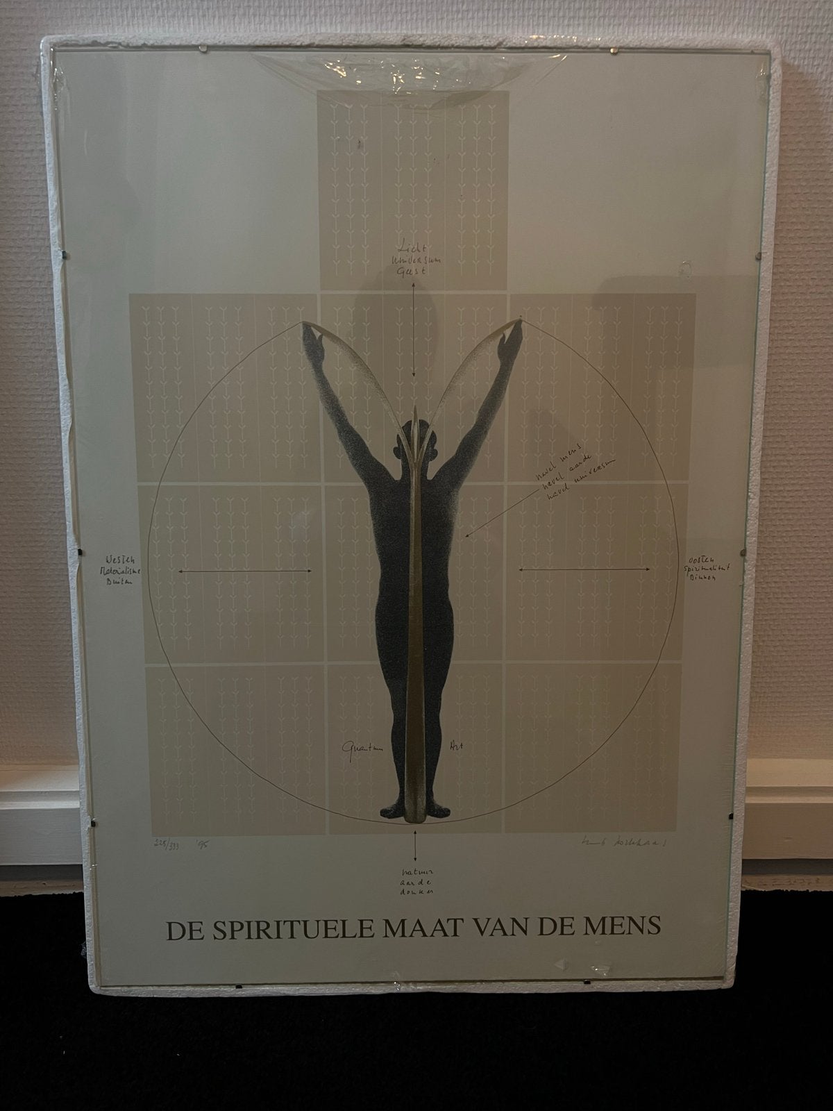 De Spirituele Maat van de Mens - Huub & Adelheid Kortekaas., Antiek en Kunst, Kunst | Tekeningen en Foto's, Ophalen, Print, Print/reproductie
