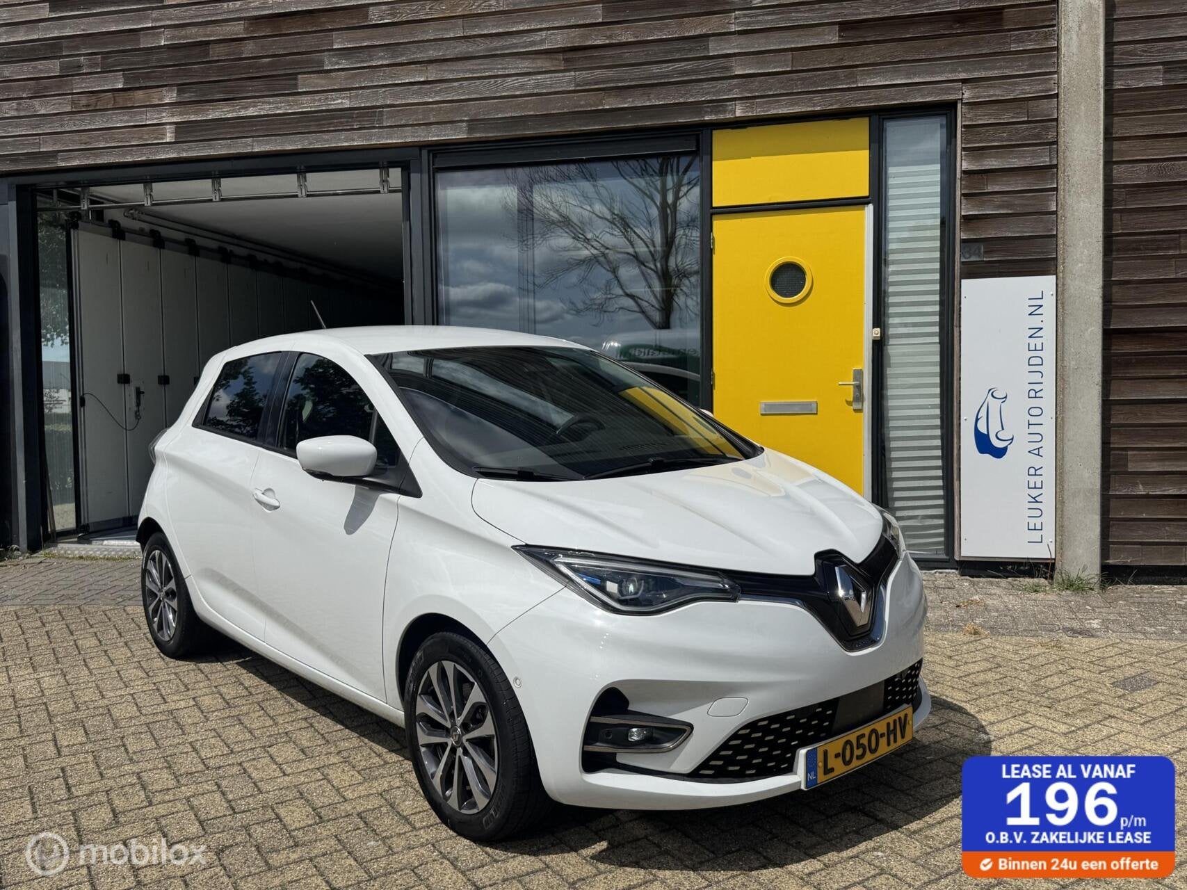 RENAULT ZOË R135 INTENS KOOPACCU 52 kWH 6MND GARANTIE TOP, Auto's, Renault, 136 pk, Gebruikt, Wit, Origineel Nederlands