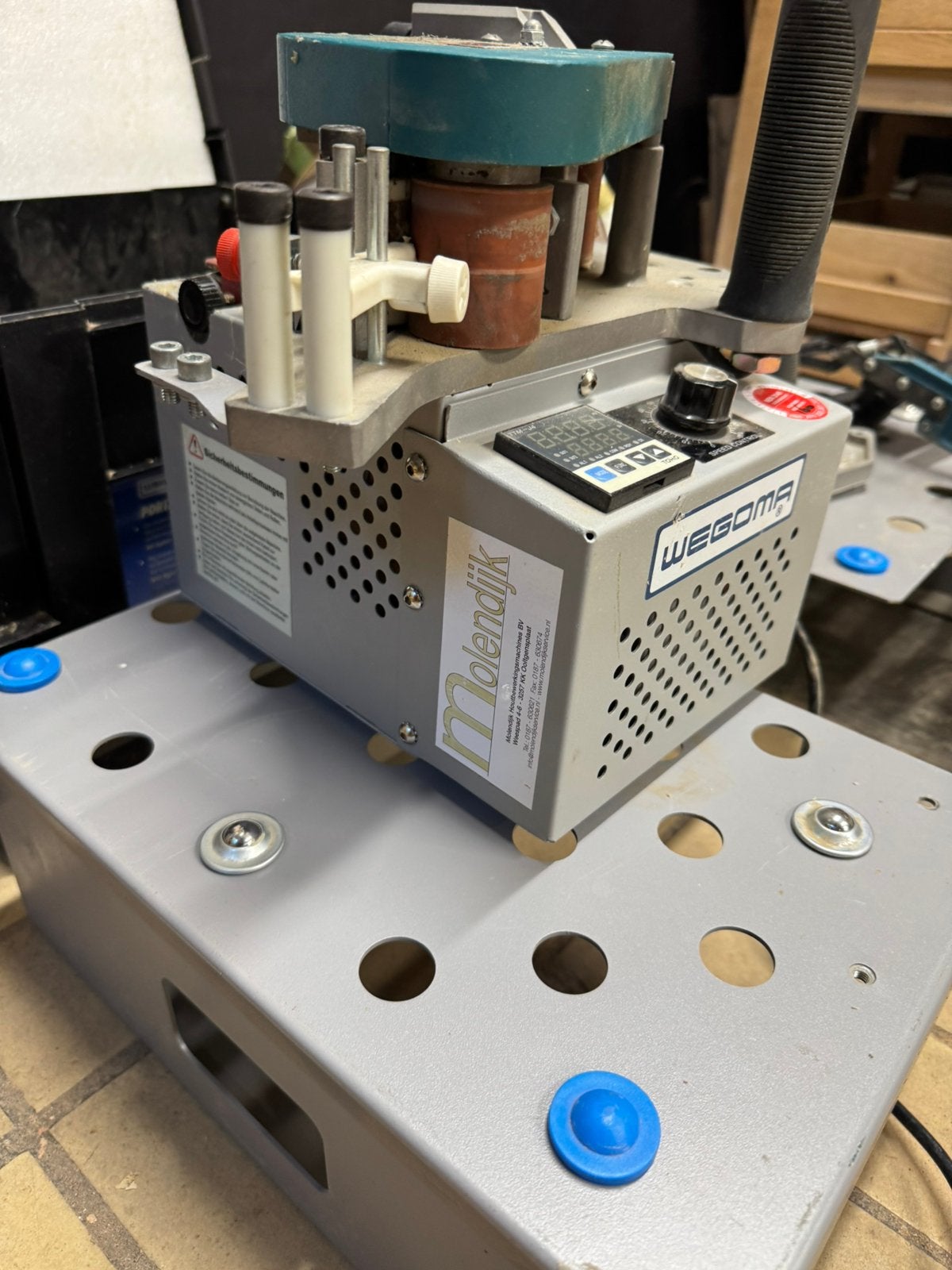 Wegoma Porta Master PM2000TS mobiele kantenlijmer tafel band, Ophalen