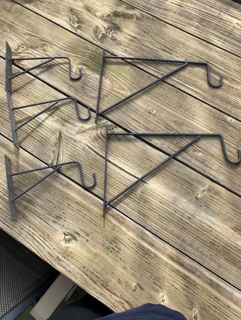 Metalen plantenhaken voor binnen en buiten, Tuin en Terras, Bloembakken en Plantenbakken, Ophalen, Gebruikt, Minder dan 30 cm