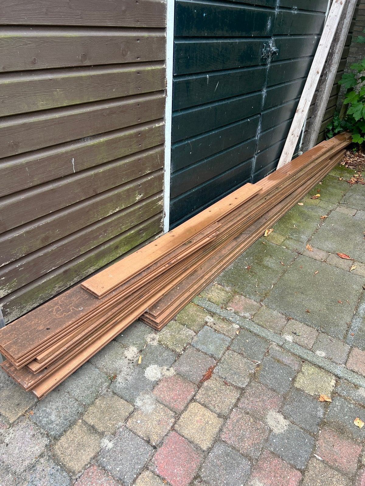 Composiet vlonderplanken bruin, Ophalen, Gebruikt, Minder dan 25 mm, Overige typen