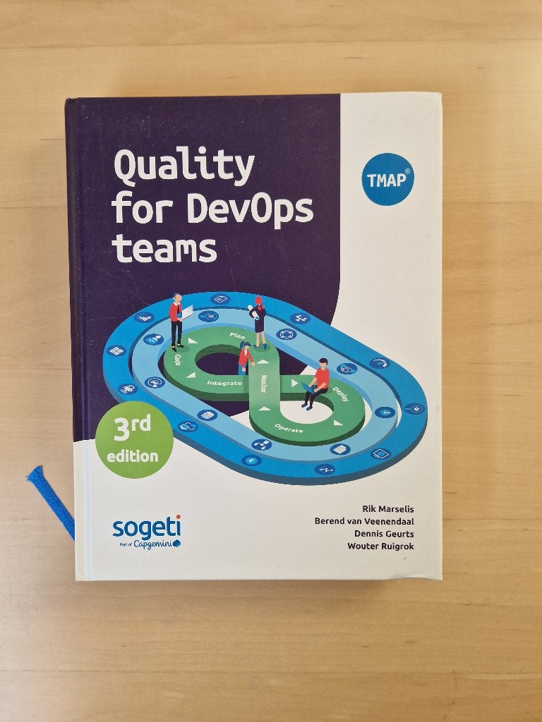 Rik Marselis - Quality for DevOps teams - TMAP 3rd edition, Boeken, Software, Diverse auteurs, Ophalen of Verzenden, Zo goed als nieuw