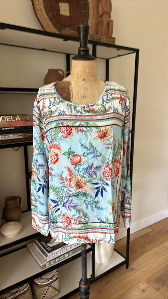 MILANO italy blouse nieuw maat 42, Ophalen of Verzenden, Nieuw, Maat 42/44 (L), Blauw