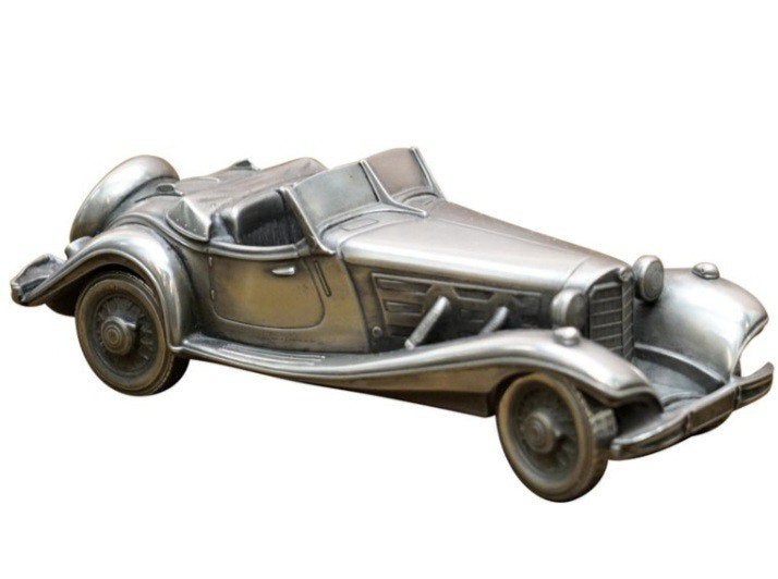Mercedes Benz 540K tinnen desk model 25cm, Hobby en Vrije tijd, Modelbouw | Auto's en Voertuigen, Overige merken, Auto, Groter dan 1:32