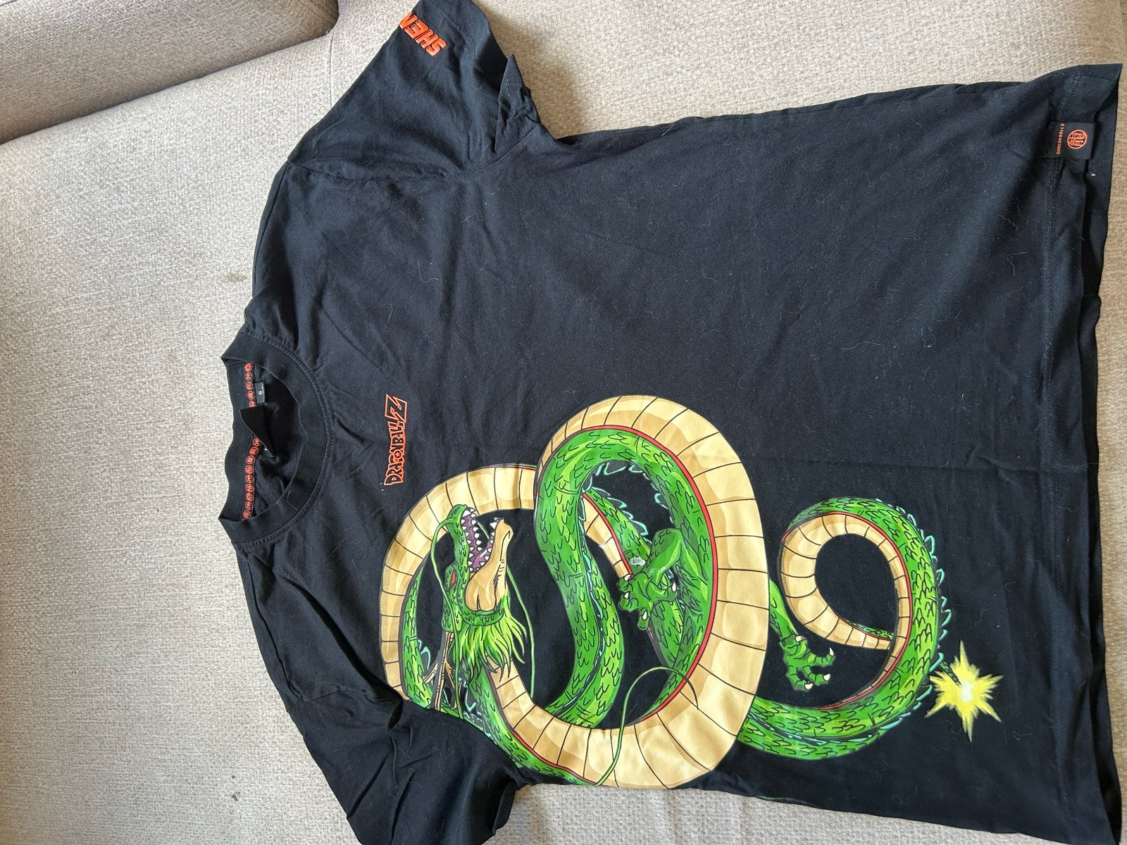 Dragon Ball Z T-shirt met Shenron print, Ophalen of Verzenden, Gedragen, Maat 48/50 (M), Zwart