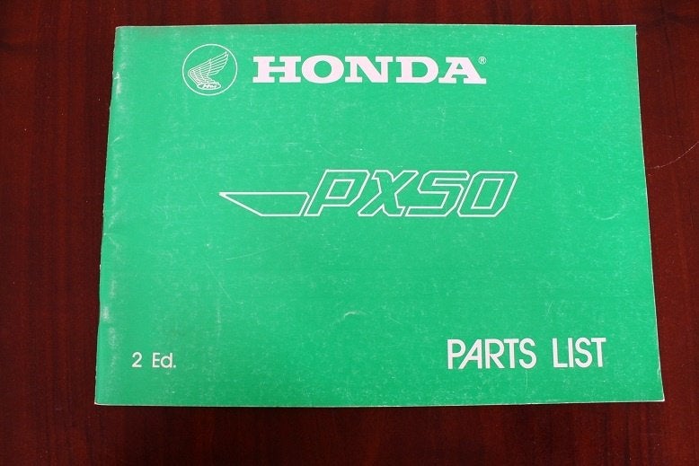 Honda PX50 1980-1982 moped parts list PX 50, Ophalen of Verzenden, Gebruikt