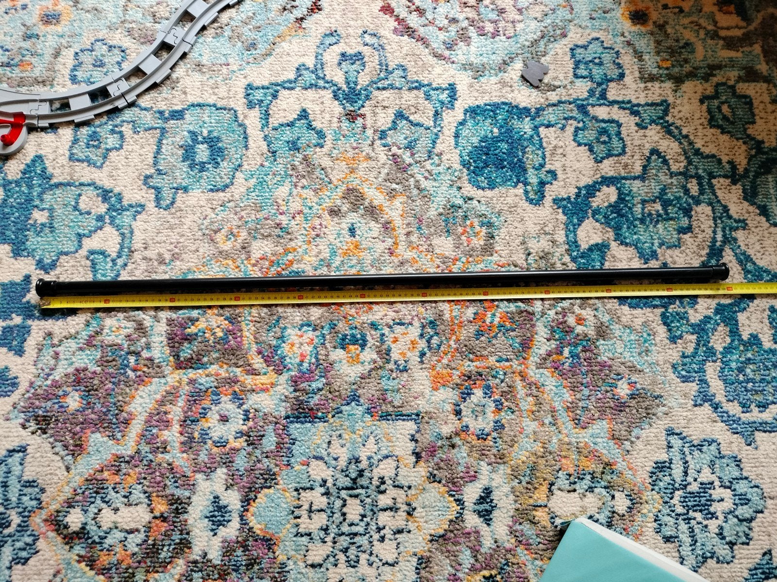 Zwarte gordijnroede - 200 cm, Ophalen, Gebruikt, Zwart, Gordijn