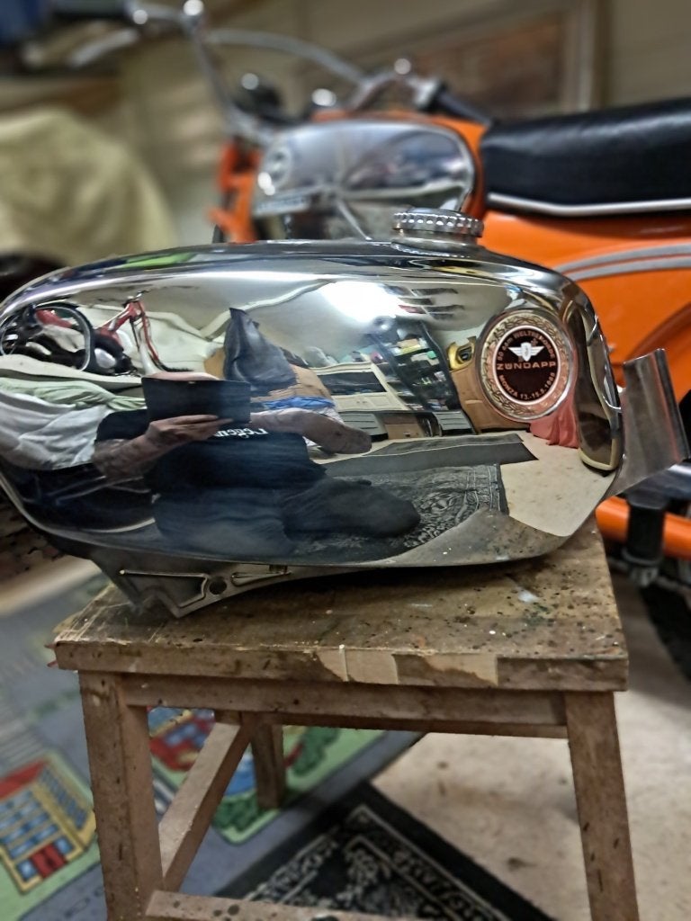 Originele Verchroomde Jubileum Tank, Ophalen of Verzenden, Zo goed als nieuw, Tank