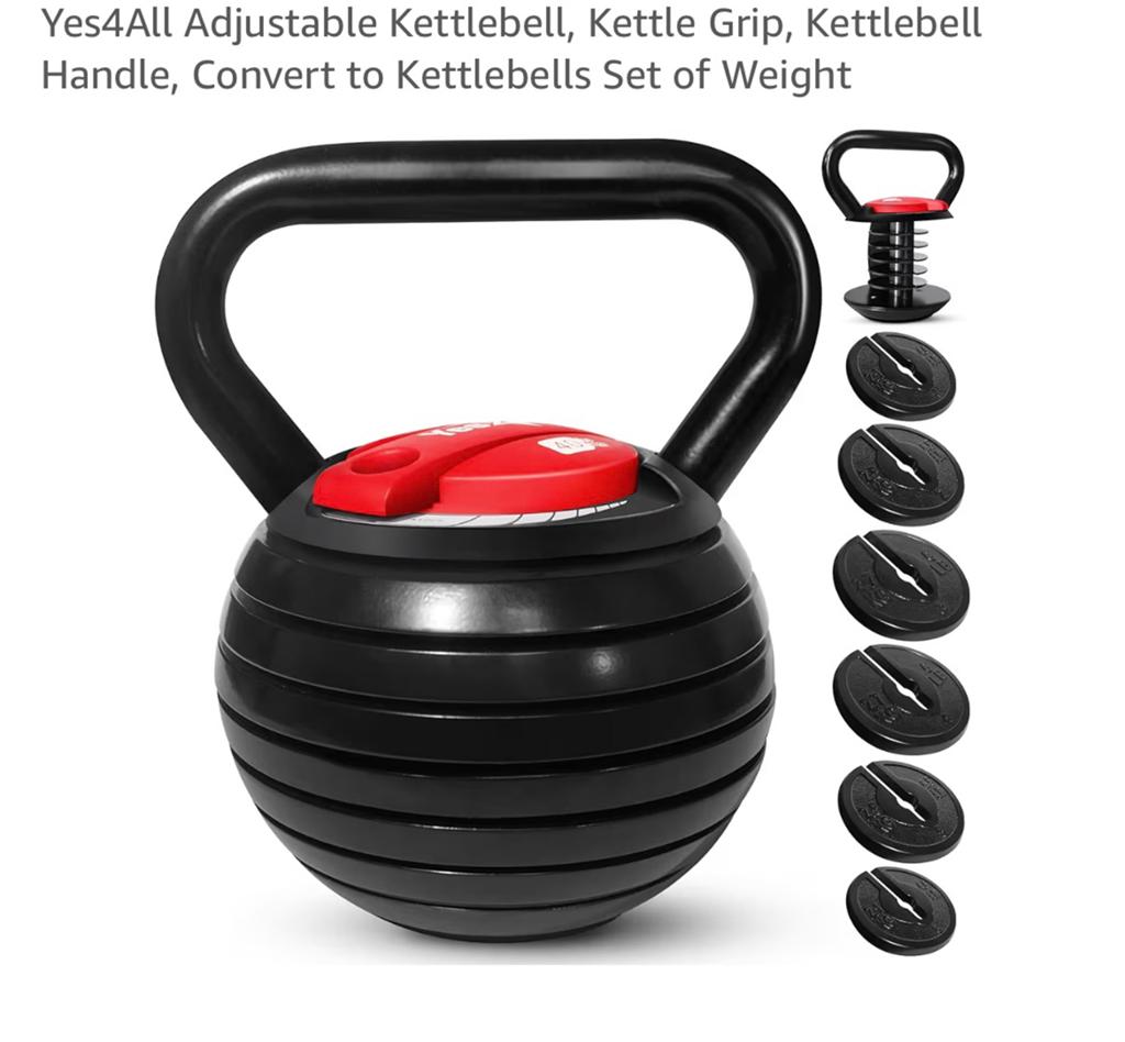 Yes4All Adjustable Kettlebell - Up to 18kg (40lbs), Ophalen, Zo goed als nieuw, Kettlebell