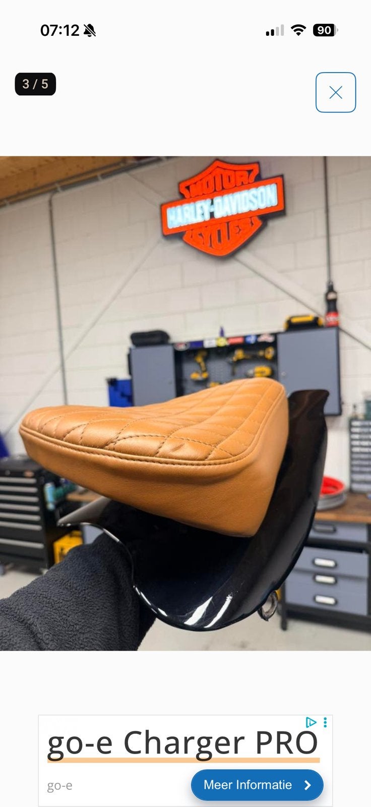 Zadel Harley davidson, Ophalen of Verzenden, Gebruikt