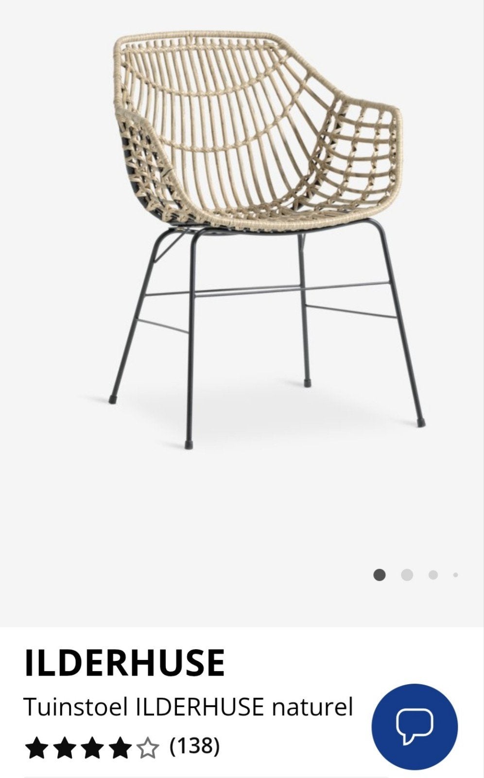 5 tuinstoelen in goede staat, Ophalen, Gebruikt, Metaal, Stapelbaar