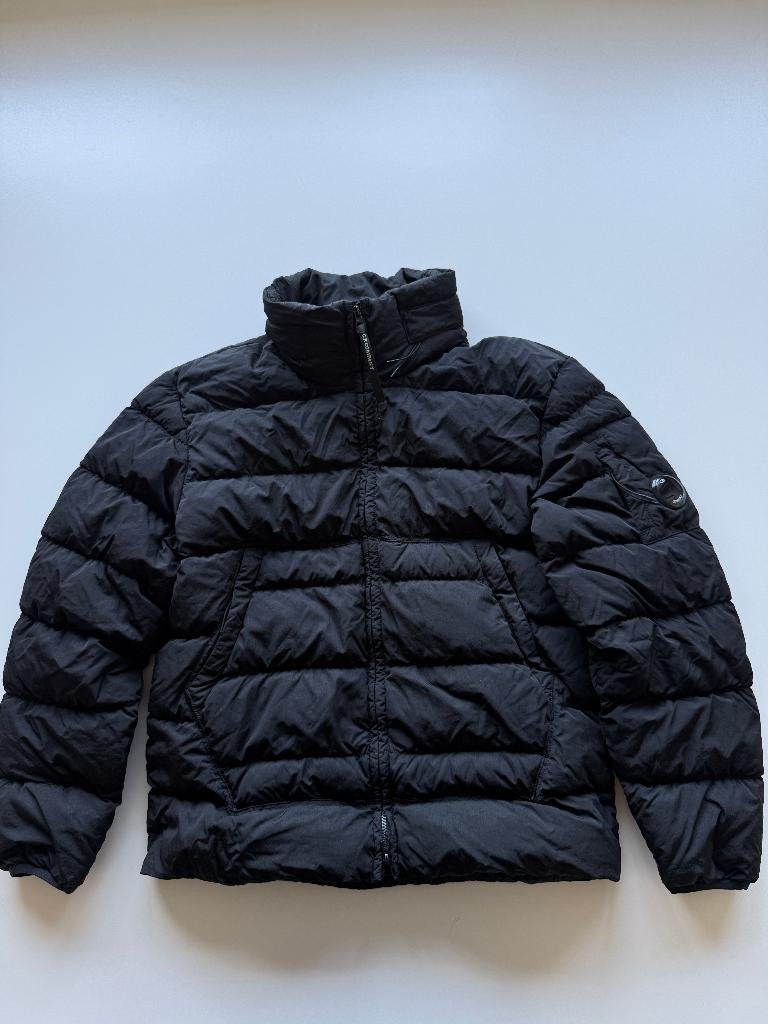 CP Company Eco-chrome down jas s, Kleding | Heren, Jassen | Winter, CP Company, Zwart, Ophalen of Verzenden, Zo goed als nieuw