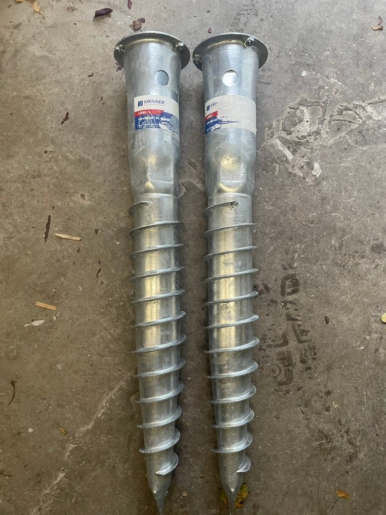 Funderingsschroef / schroefpaal / schroeffundering, 2 stuks, Ophalen, 50 tot 100 mm, Overige typen, Nieuw