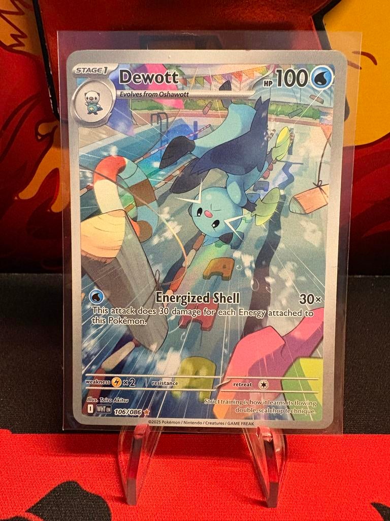 Pokémon Kaart: Dewott 106/086 WHI EN - Zo goed als nieuw, Ophalen of Verzenden, Zo goed als nieuw, Losse kaart