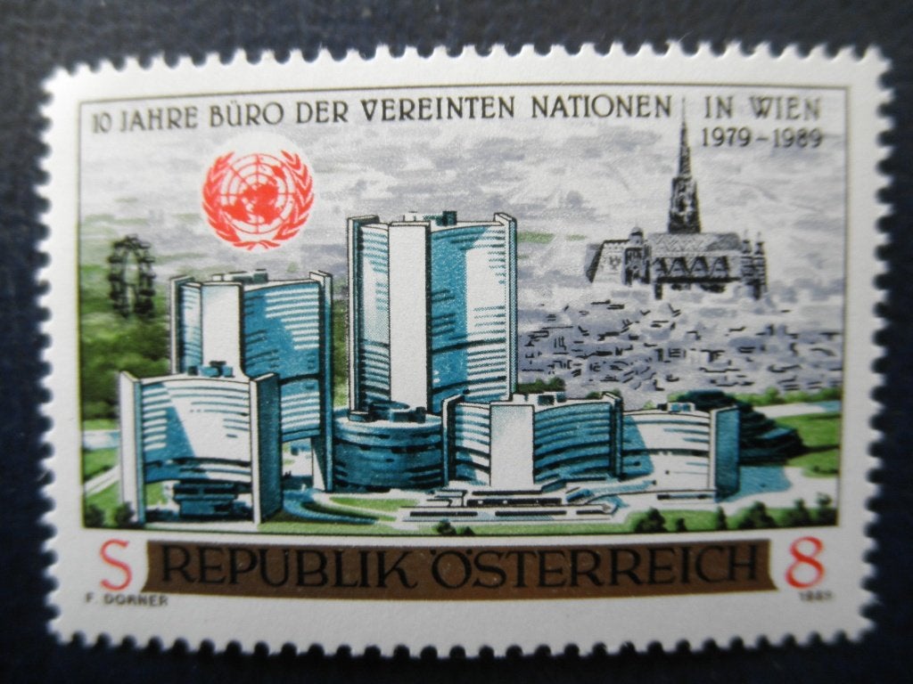 Postzegels Oostenrijk 1989 Wenen VN - cw. 1,50 postfris., Ophalen of Verzenden, Postfris