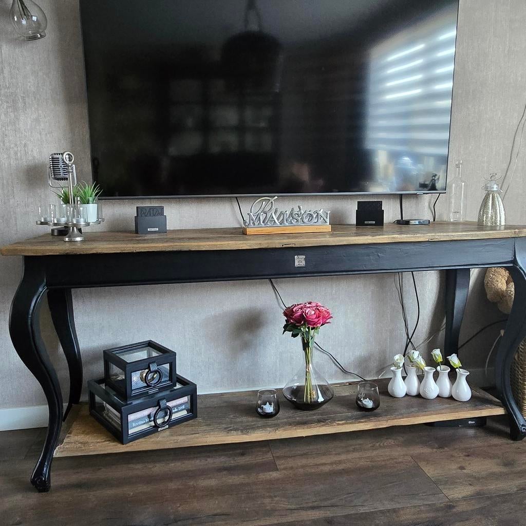 Riviera Maison Driftwood Sidetable en salontafel, Ophalen, Gebruikt, Landelijk, Riviera Maison, 150 tot 200 cm